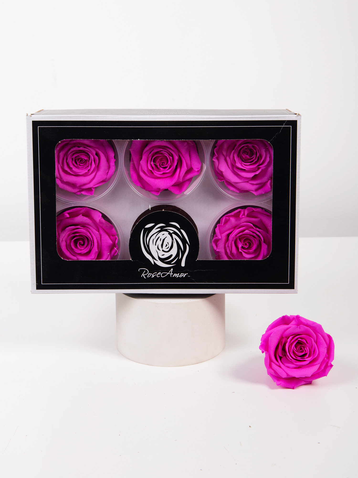 Троянда стабілізована RoseAmor XL Pin 07 фуксія