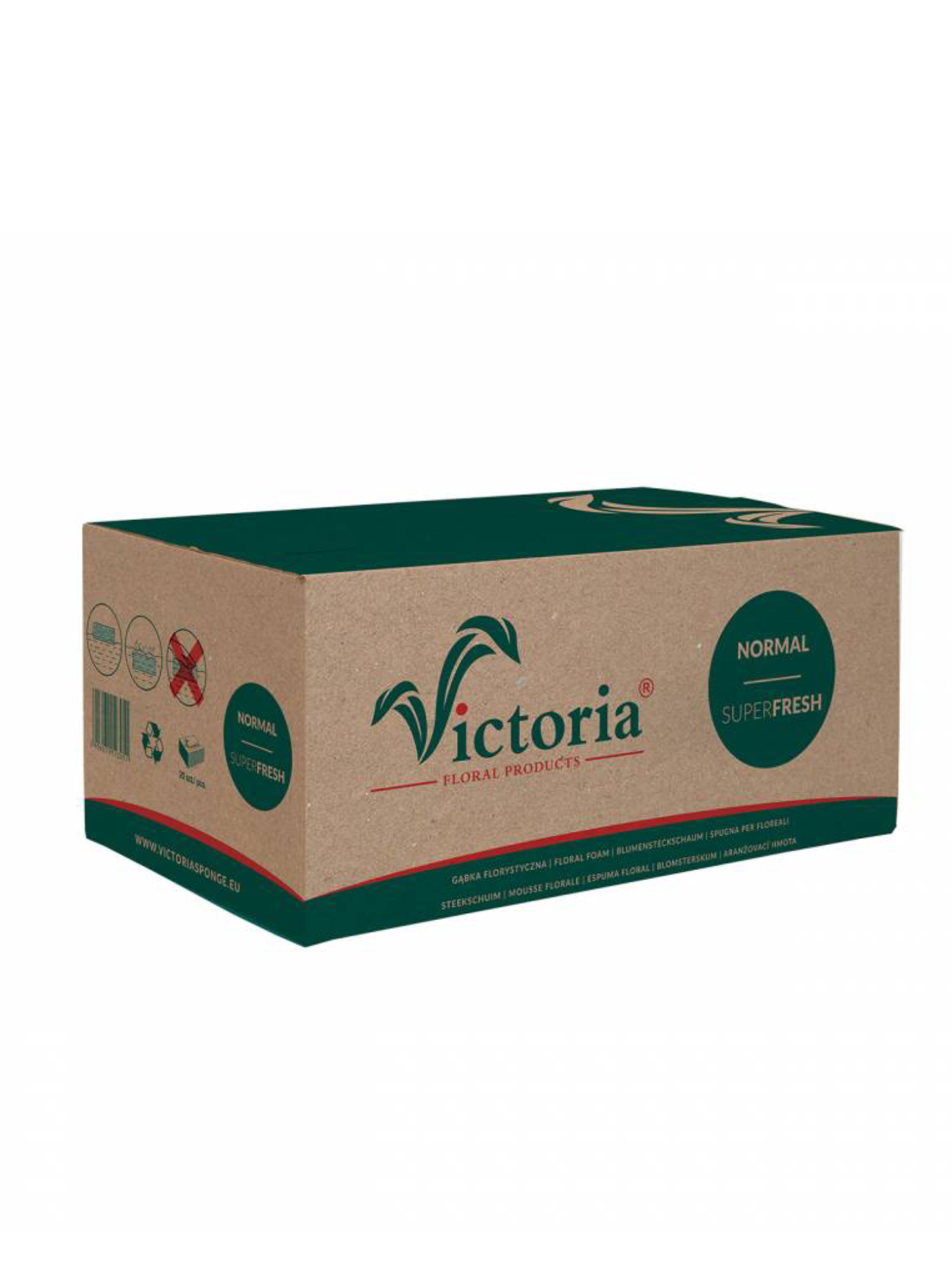 Піна флористична Victoria для живих квітів (ящик)